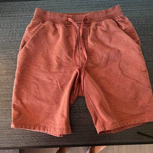 Lululemon City Sweat Short 9” Heathered Dark Terracotta Size M